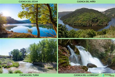 15 cuencas hidrográficas en España - Nombres y fotos