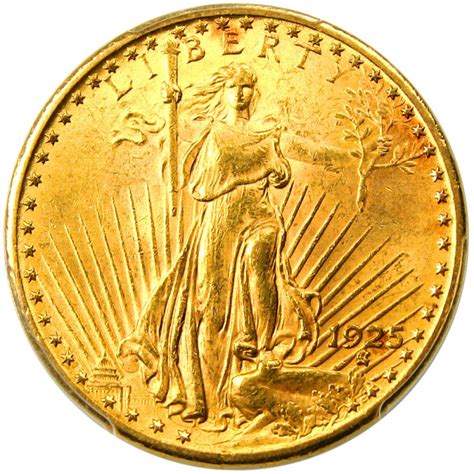 1925 Saint-Gaudens Double Eagle Values and Prices - Past Sales ...