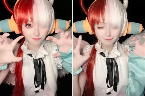 樱花妹cos《海贼王》最美歌姬乌塔：红发香克斯女儿！ Coser 新世界 Kuroha