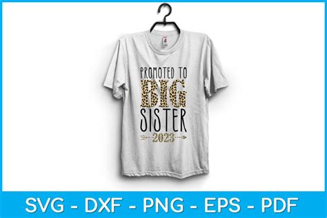 Promoted To Big Sister 2023 Svg Design So Fontsy