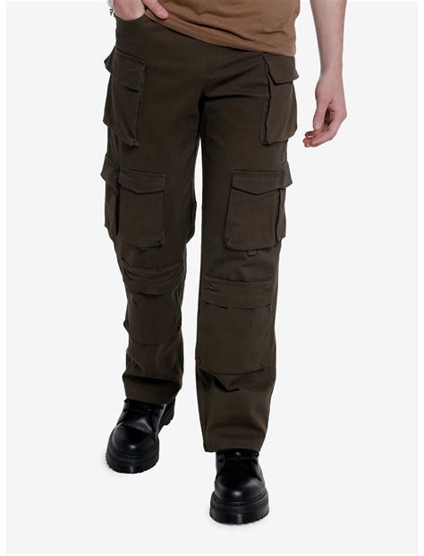 Olive Cargo Pants Hot Topic