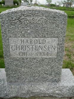 Carl Harold Christensen M Morial Find A Grave