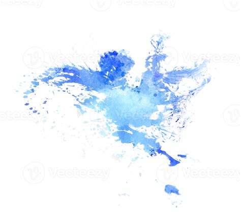 Blue Splash Watercolor Ink 16535108 Png