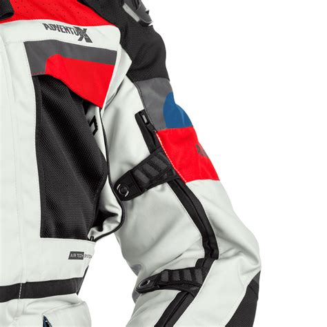 Rst Pro Series Adventure X Ce Textile Jacket Ice Blue Red Two