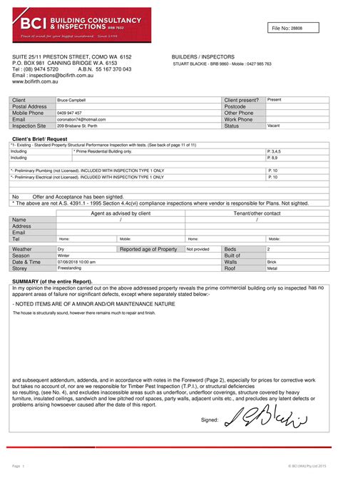 TeamIaconi - 209 Brisbane - Building Inspection Report - Page 1 ...