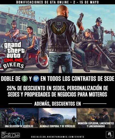 GTA Online Recibe Numerosas Ventajas Para Los Clubs De Moteros