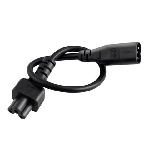 Power Extension Cord, Iec320 C5-C8 Eight-Character Male to Plum Female ...