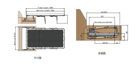 68 60 40 36 Inch Furniture Frame Three Fold Sofa Sleeper Mechanism