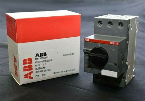 ABB Ms116 2 5 Manual Motor Starter 1sam250000r1007 For Sale Online EBay