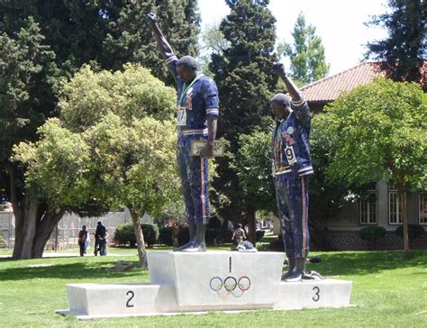 Monument to Tommie Smith and John Carlos - San Jose, California