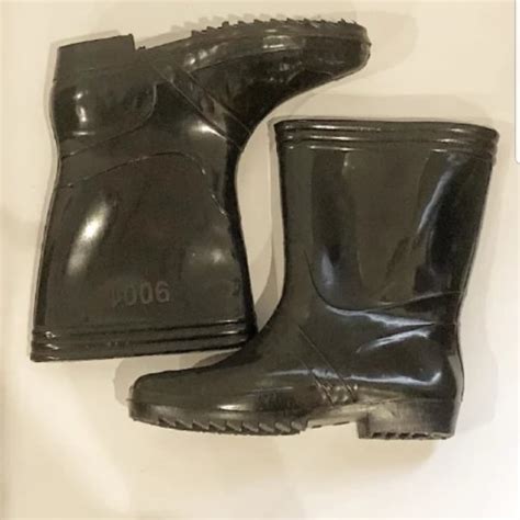 Jual Sepatu Boot Jeep Karet Hitam Pendek Boots Kerja Proyek Anti Air