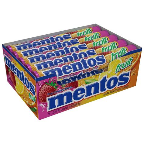 360 Packs Mentos Rolls Mixed Fruit 1 32 Ounce