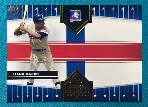 2005 Donruss Champions Hank Aaron 244 Atlanta Braves HOF EBay