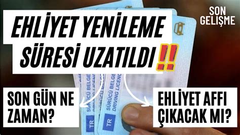 Ehl Yet Yen Leme S Res Uzatildi Ehl Yet Yen Leme Ne Zaman Son