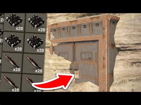 Raiding A Rich Rock Base Loot Room In Rust Game Action