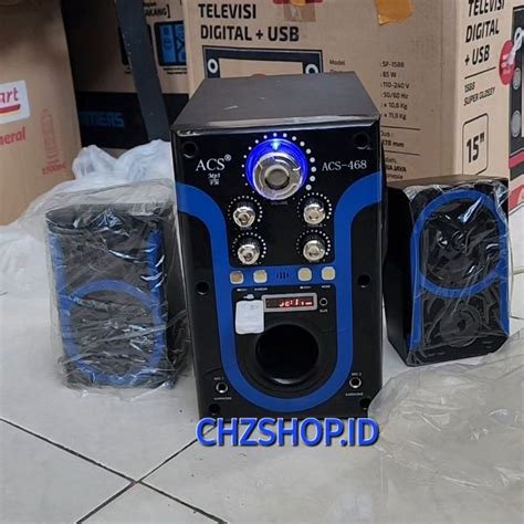 Jual ACS 468 Speaker Aktif Speaker Karaoke Speaker Bluetooth Speaker