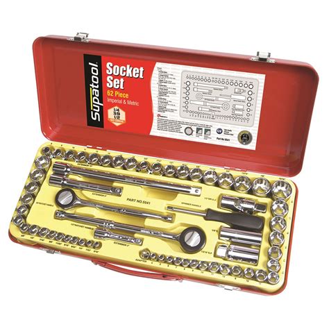socket set  piece imperial metric kincrome tools kincrome