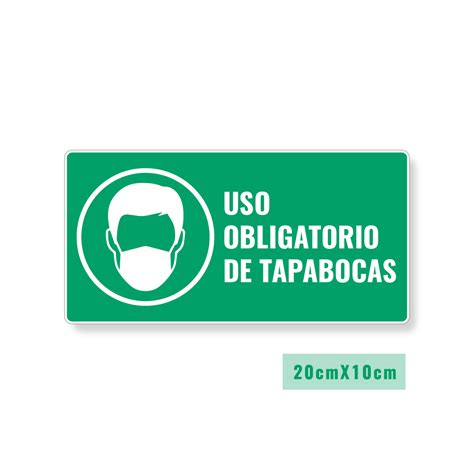 Señalización Uso Obligatorio de Tapabocas JOP Avisos Señalizaciones