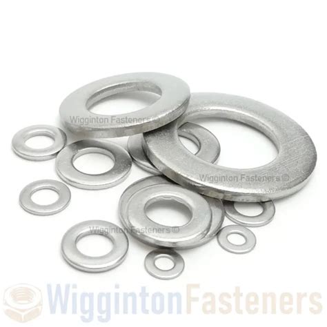 M3 M4 M5 M6 M8 M10 M12 M16 M20 Form A Washers A2 STAINLESS STEEL FLAT