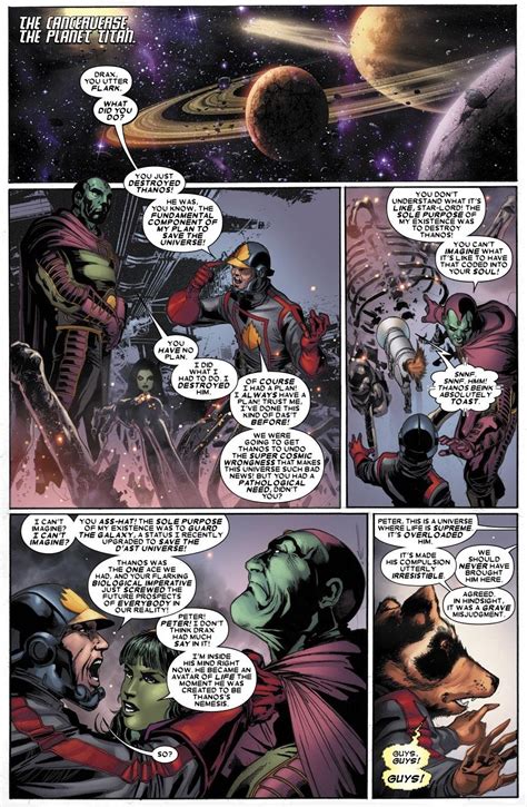 Drax vs. Thanos. [from Thanos Imperative (2010)...