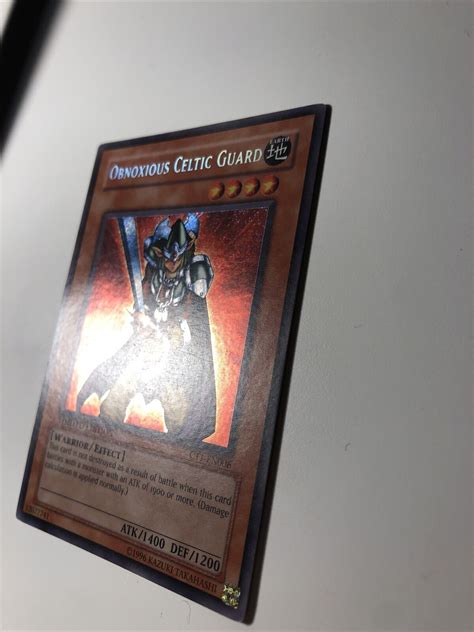 Obnoxious Celtic Guard Ct1en006 Secret Rare Yugioh Card Limited Edition Exnm Values Mavin