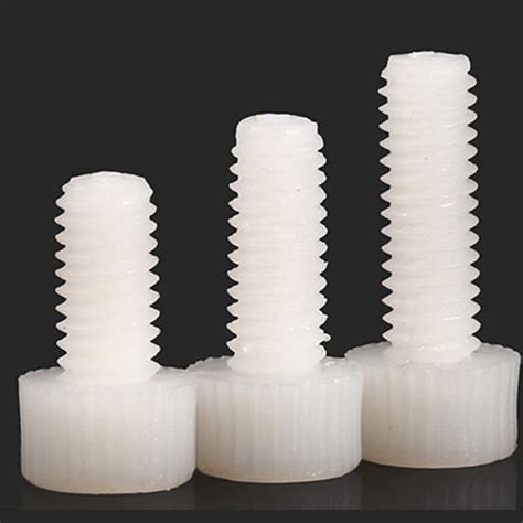 M3 X 0 5mm White Plastic Nylon Socket Head Caps Screws Metric DIN 912