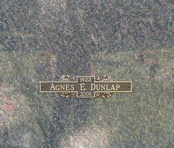 Agnes Ellen Aggie Marlin Dunlap M Morial Find A Grave