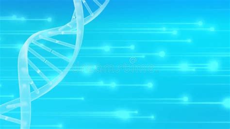 Animation Of Dna Strand And Glowing Lights Stock Video Video Of