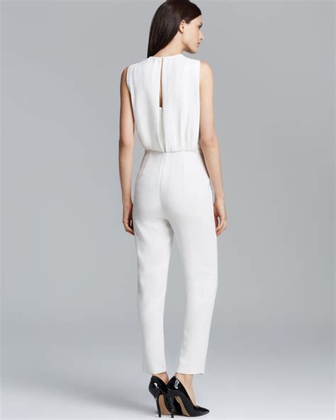 Lyst Theory Jumpsuit Remaline Spiaggia In White