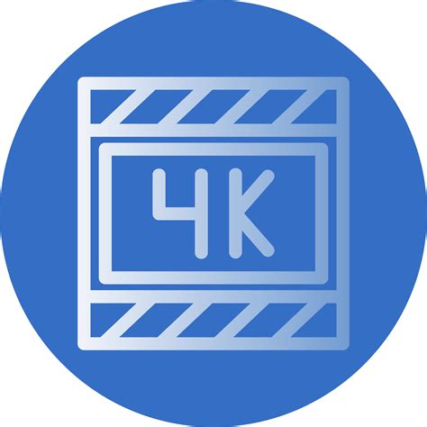 4k Film Vector Icon Design 20494899 Vector Art at Vecteezy