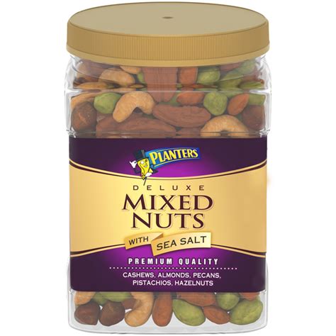 Planters Deluxe Salted Mixed Nuts Oz Jar Planters Brand