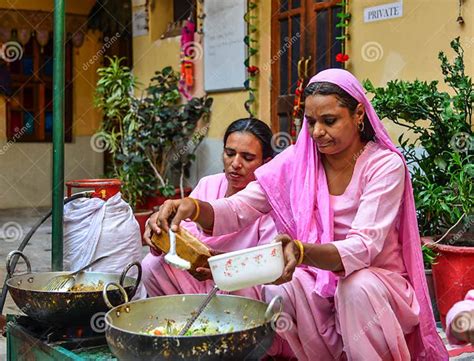 Indian Women Cooking Traditional Food Editorial Photo Image Of