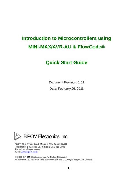 Pdf Mmavrau Avr Flowcode Quick Start Guide Dokumen Tips