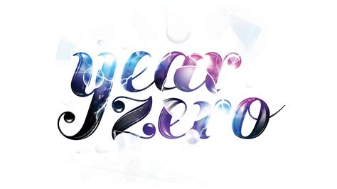 Year Zero Text Overlay Typography White Background Hd Wallpaper