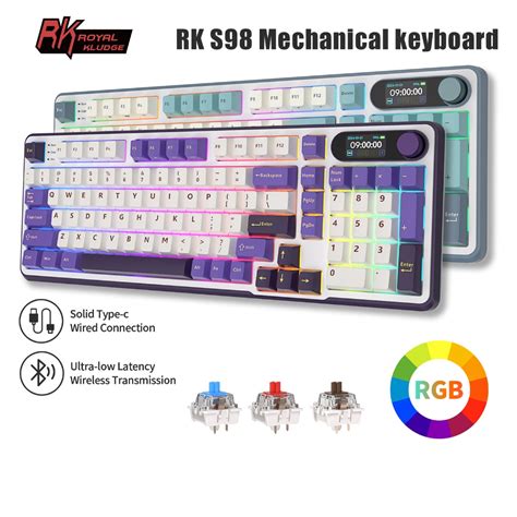 Rk S Rk Royal Kludge Tri Mode Hot Swap Rgb Backlight Bluetooth