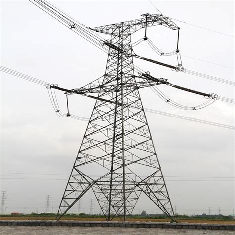 Customer Design Angle Steel Direct Line 220kv Power Transmission Tower