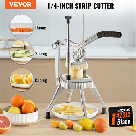 Vevor Commercial Vegetable Fruit Chopper 1 4 Blade Heavy Duty