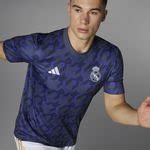 Real Madrid Training T Shirt Pre Match Blau Unisportstore De