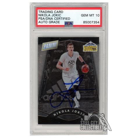 Nikola Jokic Panini The National Autograph Card Psa Dna