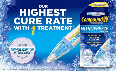 Compound W Wart Removal System Nitrofreeze 1 Nitrofreeze Pen And 5