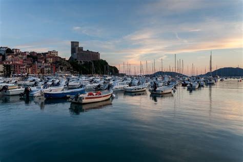 View Of Port And Old Castle Editorial Photography Image Of Port