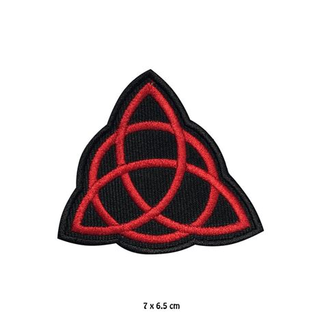 Triquetra Viking Sign Logo Ironsew On Patch Embroidered Etsy