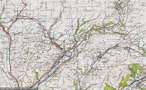 Historic Ordnance Survey Map of Ystradgynlais, 1947