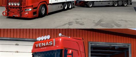 Ets Scania R Ven S Transport Combo Skin Pack V Scania Skins Mod