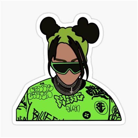 Billie Eilish Stickers In 2020 Cute Stickers Aesthetic Billie Eilish