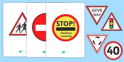 Traffic Role Play Signs A Display Poster Teacher Made