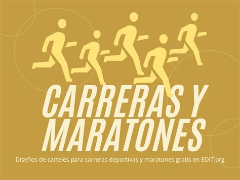 Folhetos editáveis para corridas e maratonas