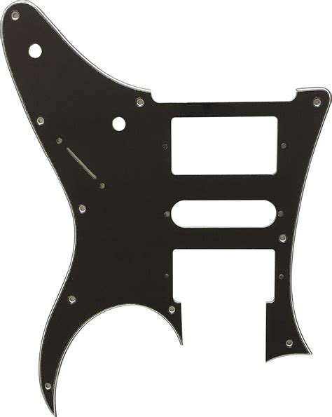 Guitar Parts For Ibanez Rg 350 Ex Style Guitar Pickguard 3 Ply Black Musical