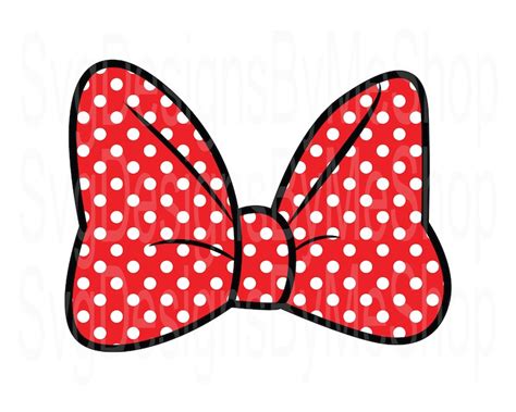 Red Polka Dot Minnie Mouse Bow Digital Download For Sublimation T Shirt Tumbler And Png Etsy