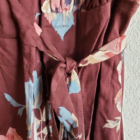 Show Me Your MuMu Dresses Smym Andrea Wrap Dress Burgundy Floral Xs